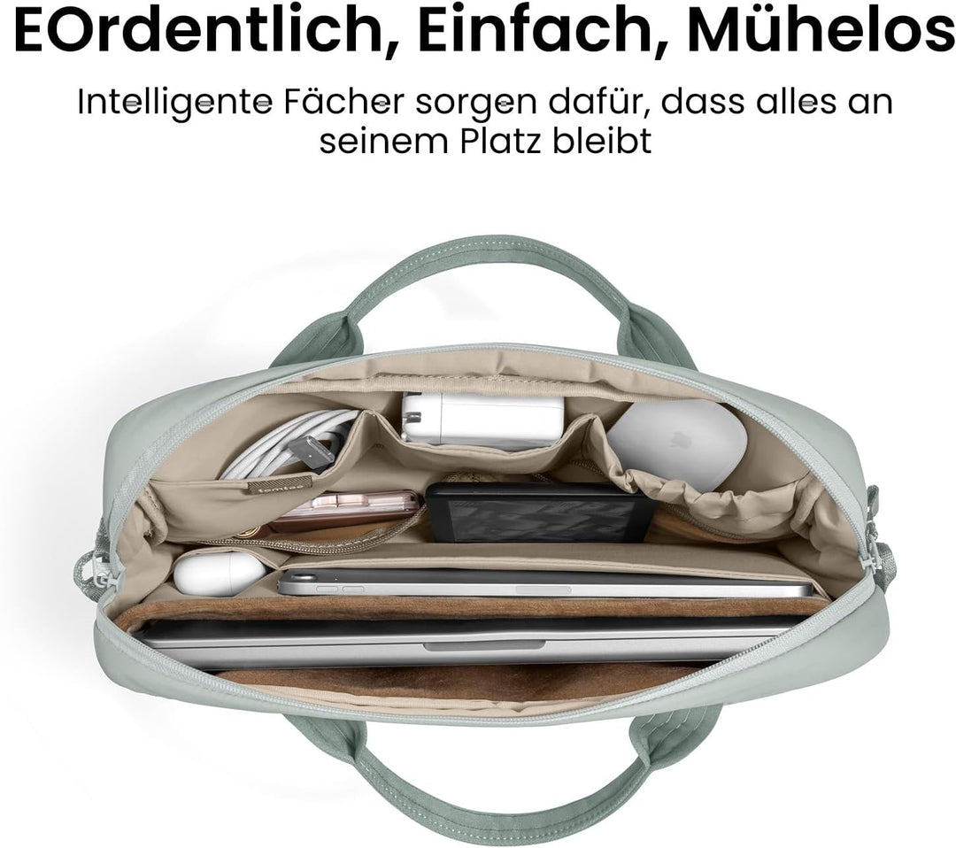 tomtoc Laptoptasche 14 Zoll, Puffy Laptop Tasche für Damen, Leichte Laptoptasche für 14 Zoll MacBook