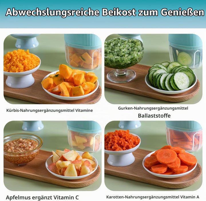 Mini Zerkleinerer Küche Elektrisch,Knoblauchpresse USB Aufladbar,Tragbarer Küchenmaschine,Blender Ha