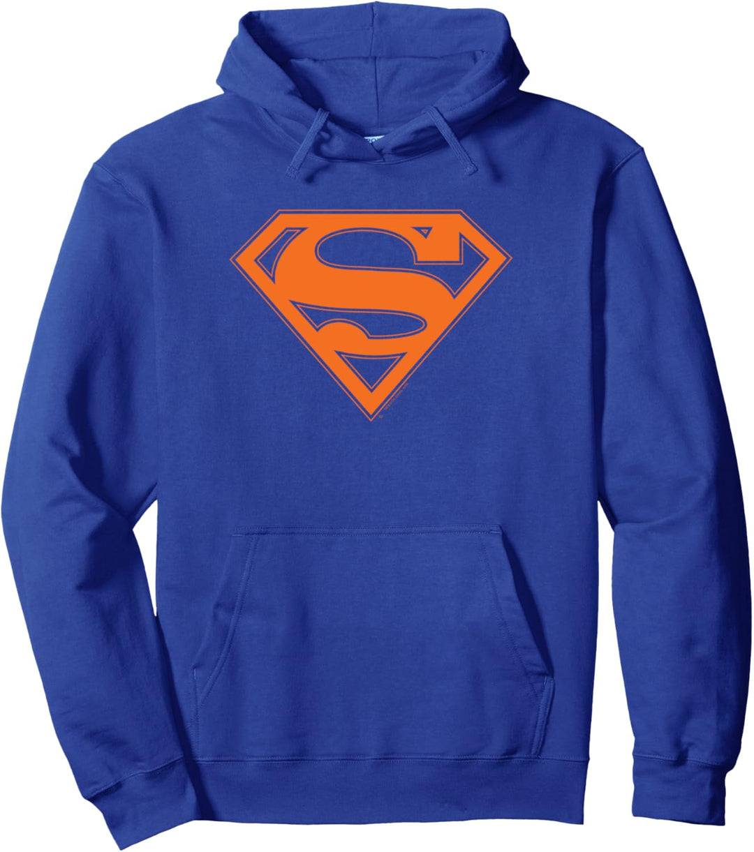 Superman Blue & Orange Shield Pullover Hoodie