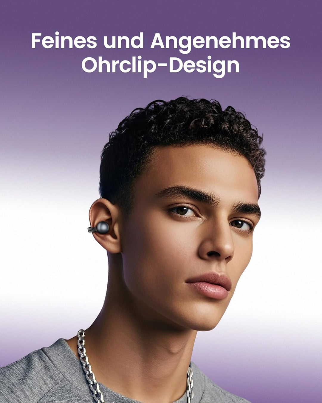 mojawa StarClip Open-Ear Clip-On Kabellose Bluetooth-Kopfhöre, 4D-Panoramaklang, Leicht & Sicher, Ge