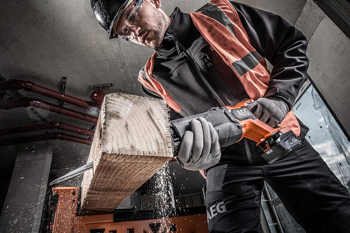 AEG 18 V PRO18V Brushless Akku-Säbelsäge BUS18BL2-0 (Hublänge 32 mm, max. Leerlaufhubzahl 0-3.200 mi