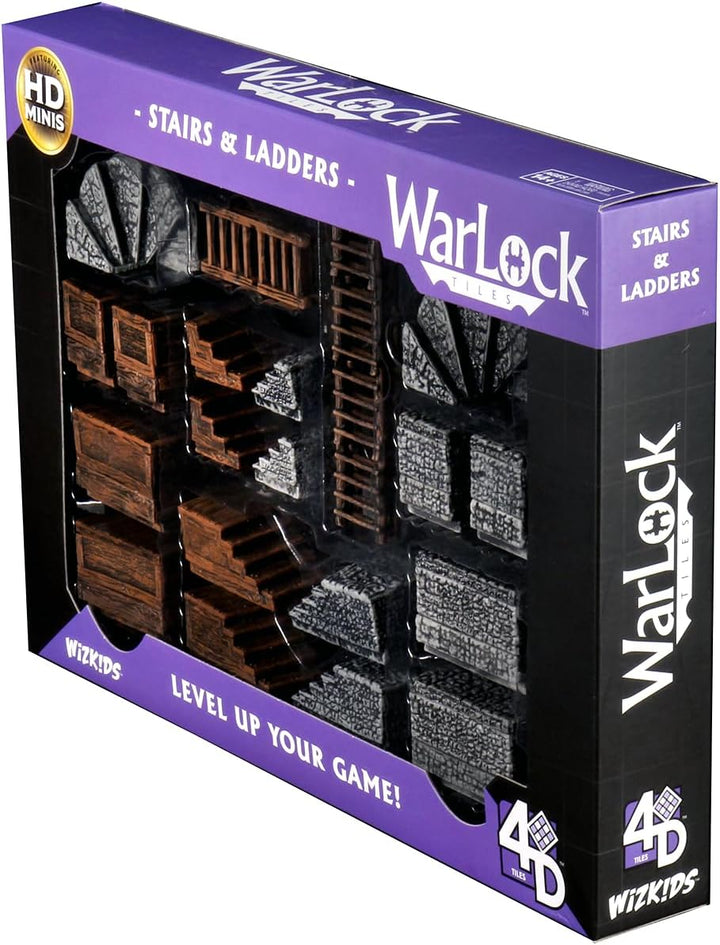 WizKids WZK16504 Zubehör WarLock Fliesen: Treppen und Leitern, WarLock Fliesen: Treppen und Leitern