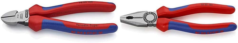 KNIPEX 70 02 160 Seitenschneider, präzises Schneiden bis Ø 4,0 mm, mit Mehrkomponenten-Griffhüllen,