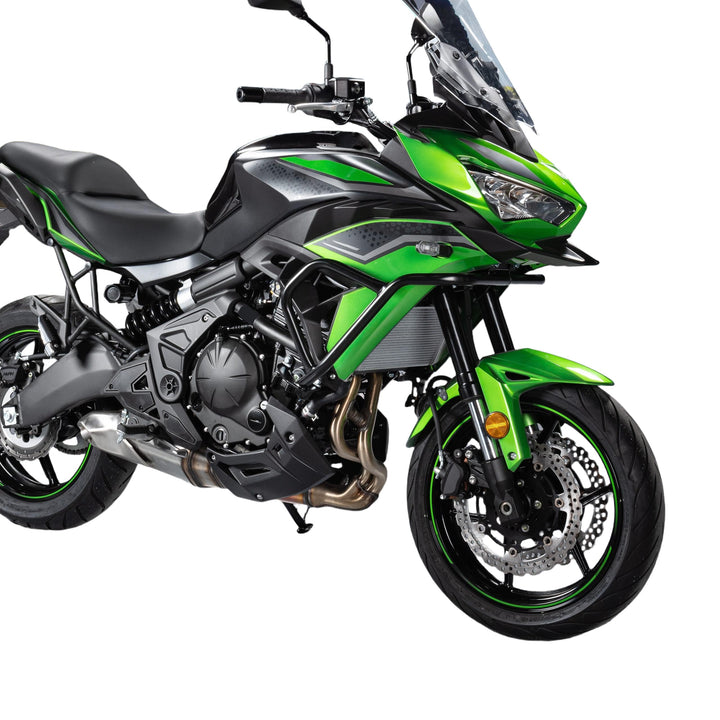 Motorrad Stahl Motorschutzbügel Sturzbügel Rahmenschutz kompatibel mit Versys 650 Versys-650 KLE650