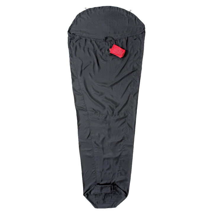 Cocoon Schlafsack Hüttenschlafsack MummyLiner Expedition RS Silk Schwarz L, Schwarz L