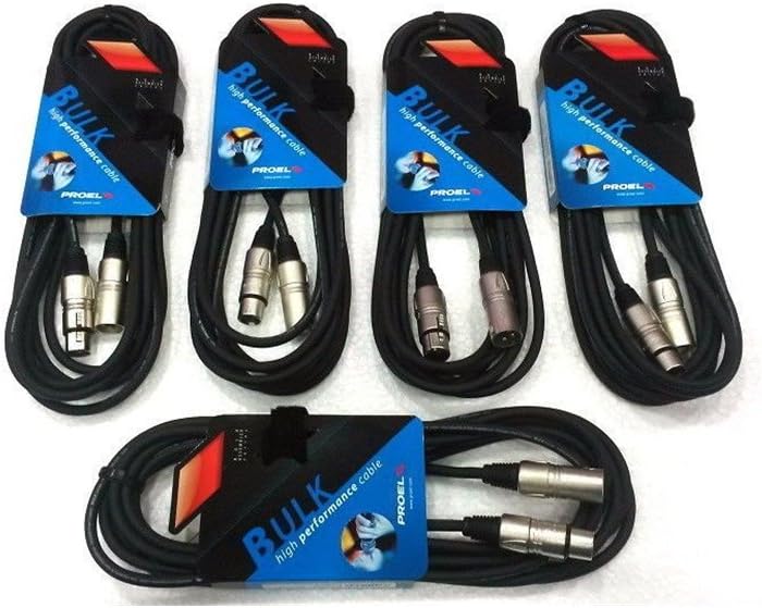 Proel bulk250lu10 Kabel Professionelles Balanced für Mikrofon mit Verbindungen Stecker Lenkrad Canno