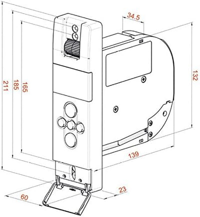 WIR elektronik, eWickler Comfort Funk, eW840-f-m, Elektrischer Gurtwickler, Display, Rauchwarnmelder