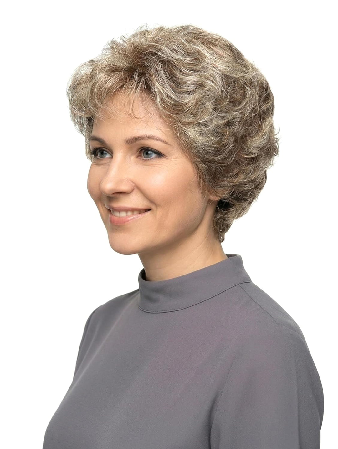 Perücke "Bärbel" Dunkelaschblond/Lichtblond gesträhnt, Dunkelaschblond/Lichtblond gesträhnt