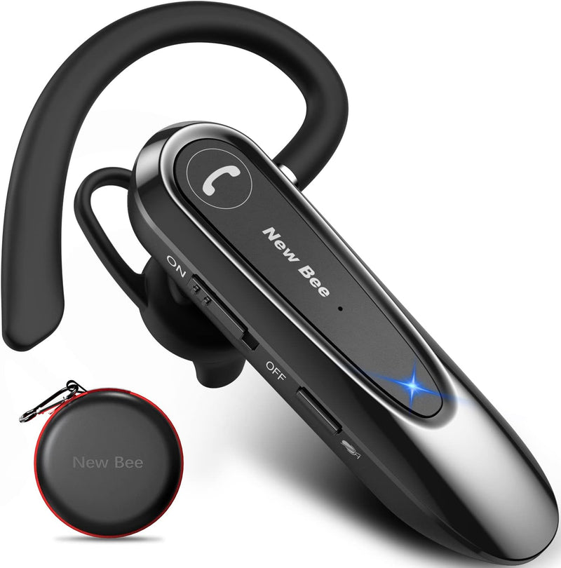 New bee Bluetooth Headset Wireless Freisprech Telefon mit Dual Mic V5.0 Freisprech-Bluetooth-Ohrhöre