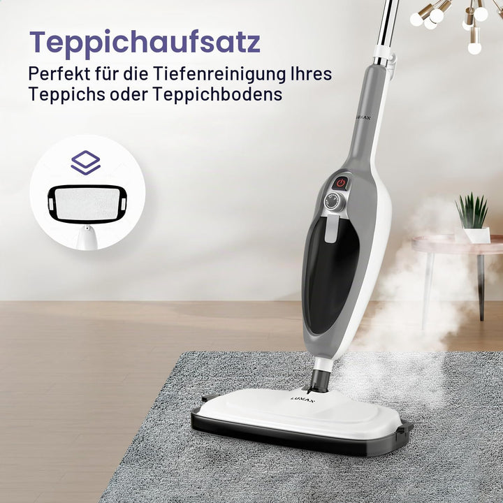 LUMAN 12 in 1 Dampfreiniger Ein Handdampfer V1 - Teppichreiniger - Fleckenreiniger - Mit anpassbarer
