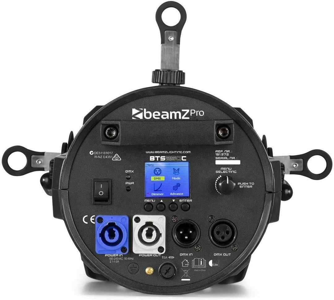 BeamZ Professional BTS250C Profiel Spot mit Zoom 250 Watt RGBW