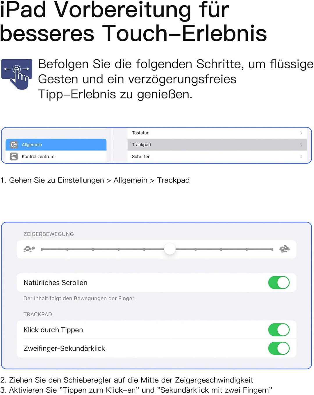 Inateck Hülle mit Tastatur,Ultraleichte Tastatur für iPad 10/11 Generation A16 2025 11 Zoll,iPad Air