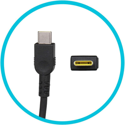 Lenovo 01FR026 Original USB-C Netzteil 65 Watt Normale Bauform für ThinkPad E585 (20KV), X1 Tablet (