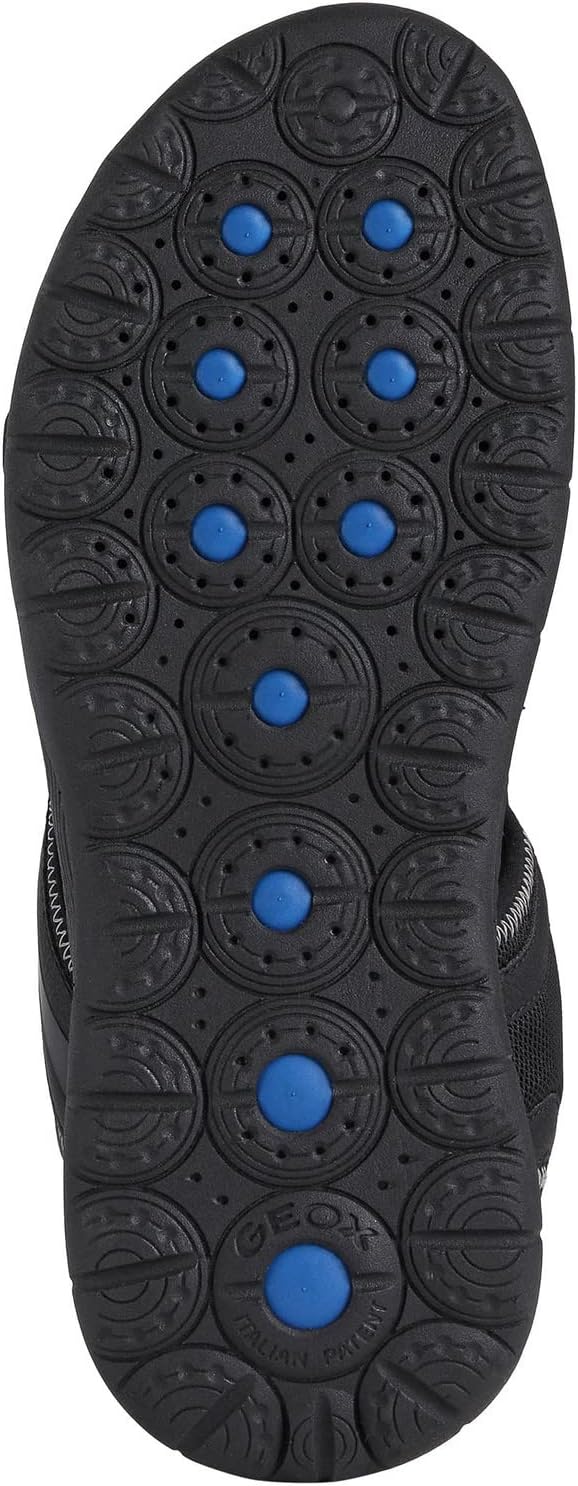 Geox Herren U Spherica Ec5 A Sandalen 42 EU Schwarz, 42 EU Schwarz