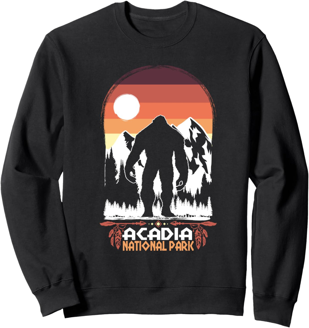 Acadia-Nationalpark Maine Souvenir-Geschenk Yeti Bigfoot-Des Sweatshirt