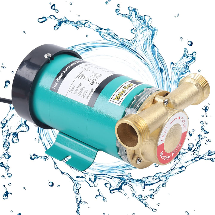20GR-15 Wasserdruckpumpen Umwälzpumpe 1" Auslass Heisswasserpumpe mit Messing Wasserflussschalter fü