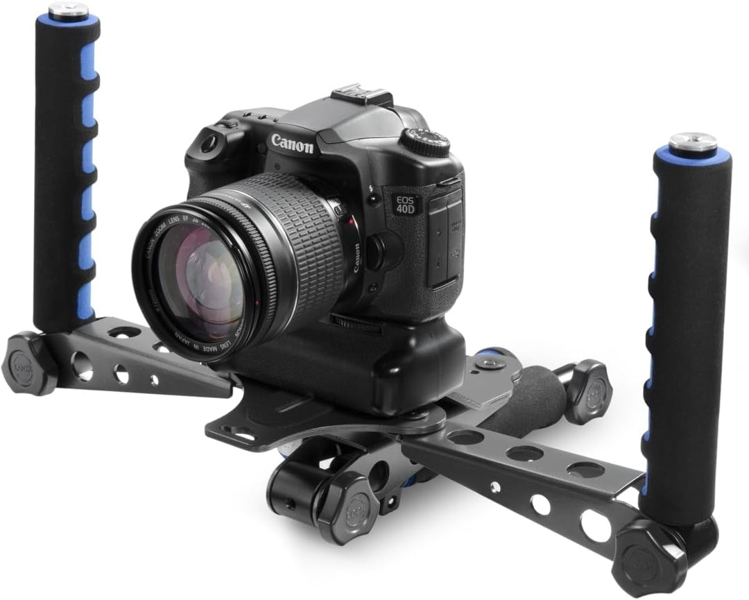 Walimex Pro Cineast I Hand-Shoulder-Videotripod schwarz/blau