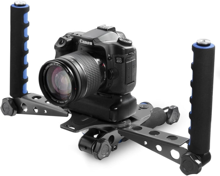 Walimex Pro Cineast I Hand-Shoulder-Videotripod schwarz/blau
