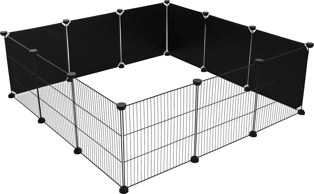 Kerbl Pet 6X Kunststoffwand-Elemente, á 35x35cm, schwarz, Gitterabstand 1,5cm, beliebig oft erweiter