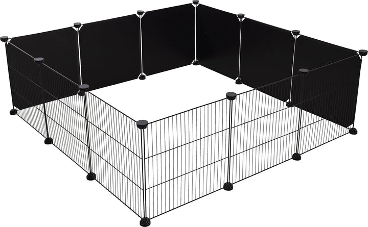 Kerbl Pet 6X Kunststoffwand-Elemente, á 35x35cm, schwarz, Gitterabstand 1,5cm, beliebig oft erweiter