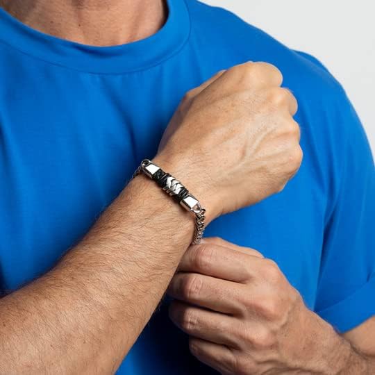 LOTUS STYLE Herren Armband LS2104-2/2 Men Basic Edelstahl 316l 210.00 mm, Einheitsgrösse, Edelstahl,