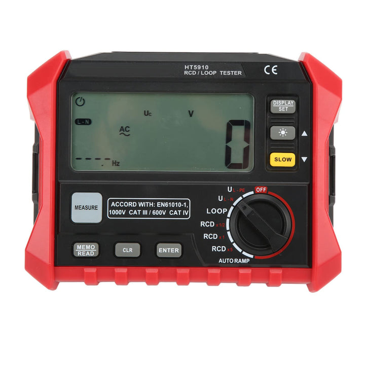 RCD-Widerstandsprüfgerät, RCD-Schleifentest 45Hz-65Hz Schleifenwiderstandsprüfgerät Multifunktional