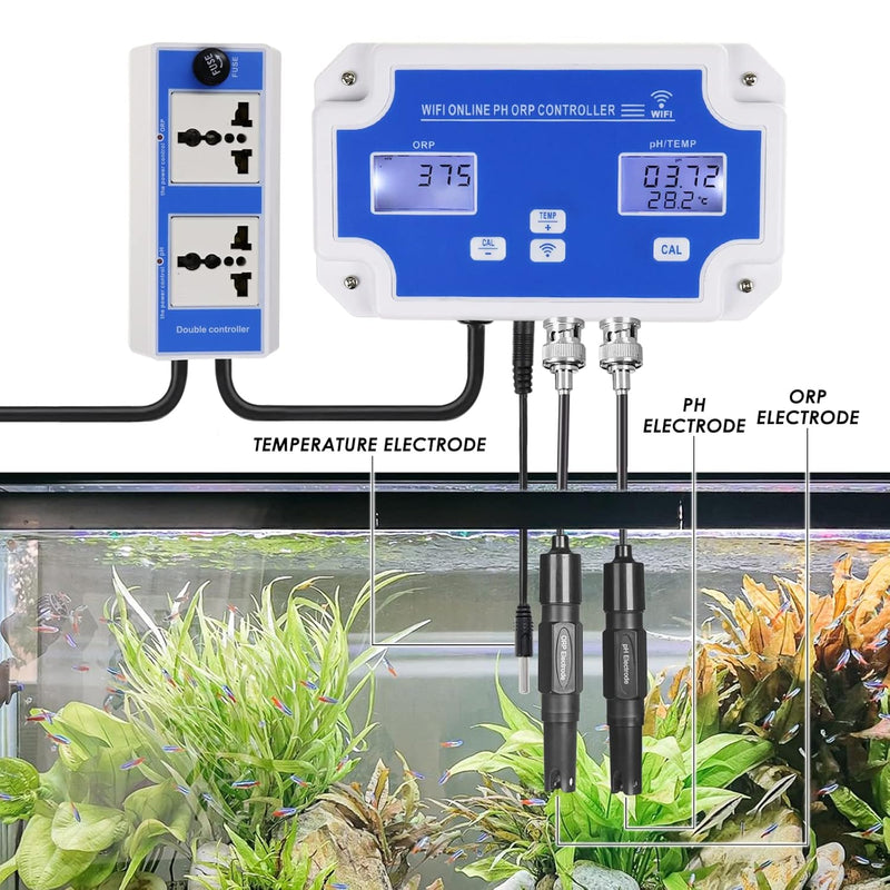 Digitaler PH/ORP-Controller zur Genauen Prüfung der Wasserqualität 3-in-1-Controller, 3-in-1-Control