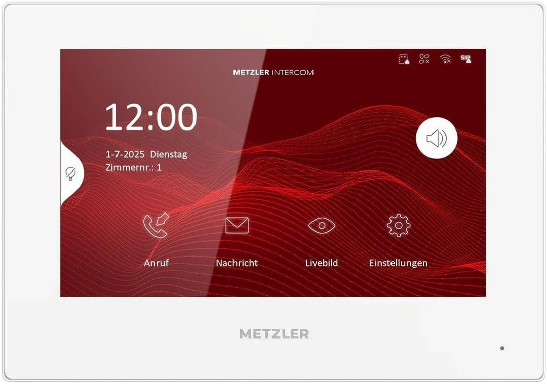 Metzler® Video-Türsprechanlage mit HD-Kamera und App-Zutritt in Eisenglimmer Db 703, vandalismussich
