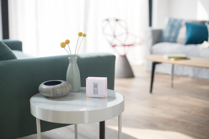 Netatmo Smart Thermostat Zur Steuerung von Heizungsanlagen, NTH01-DE-EC, Orange, Weiss Smartes