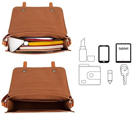 ECOSUSI Umhängetasche Damen Handtasche Kleine Schultertasche mit Abnehmbarer Schleife Crossbody Tasc