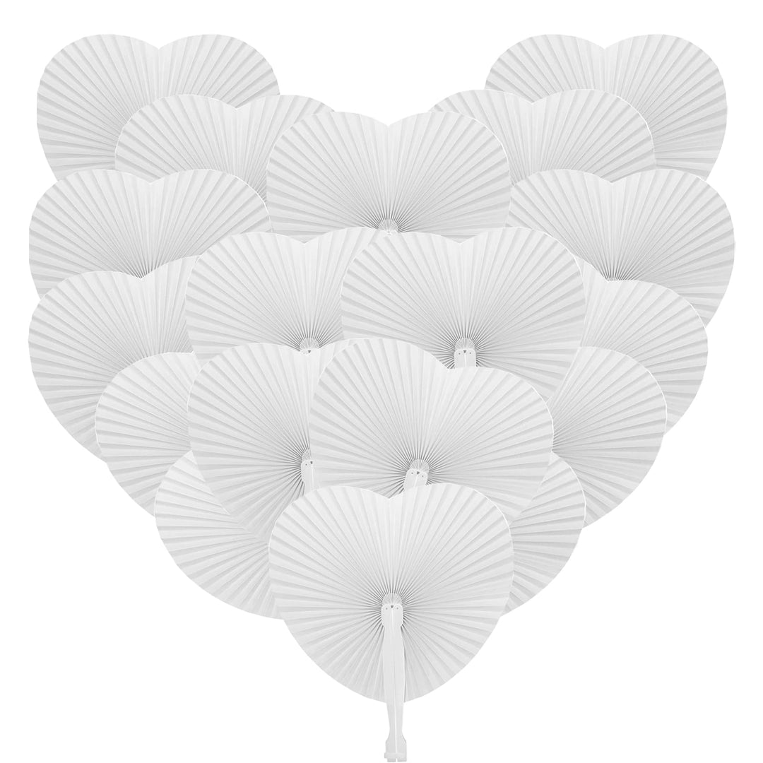 72 Stück Fächer Hochzeit Herz Handfächer Weiss Hochzeit Gäste Geschenk Hochzeitsdekoration Hochzeits