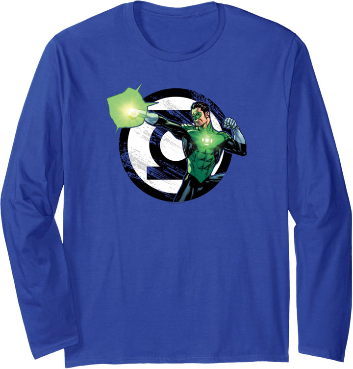 Green Lantern Blasting Logo Langarmshirt