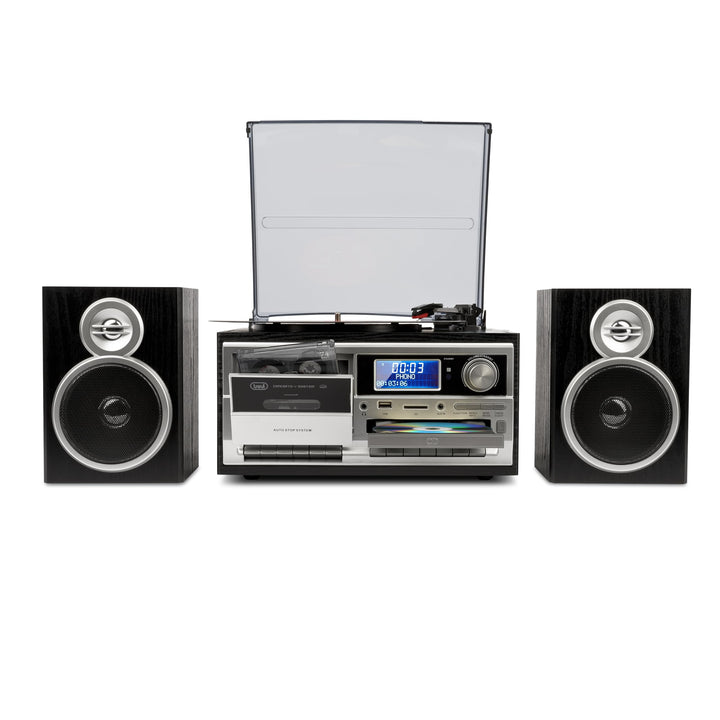 Trevi TT 1072 DAB - Stereo Bluetooth Plattenspielersystem mit Digitalempfänger DAB / DAB+, Encoding
