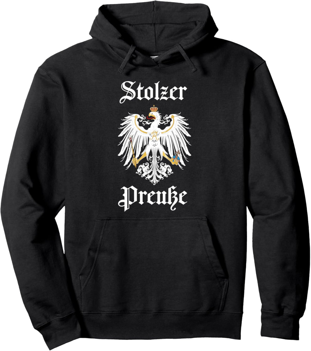 Stolzer Preusse - Königreich Preussen Adler Wappen Pullover Hoodie