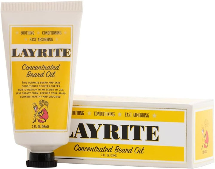 Layrite Konzentriertes Bartöl 59ml | Beruhigend | Konditionierung | Schnell absorbierend