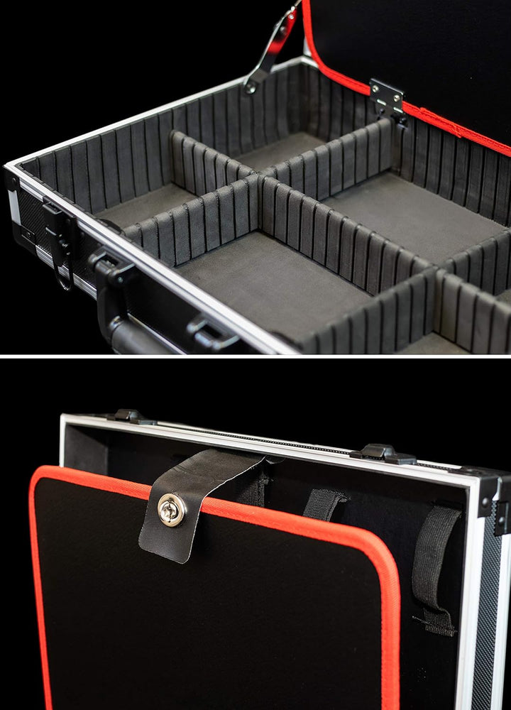 Meister Werkzeugkoffer leer - 460 x 320 x 140 mm - Individuelle Fachaufteilung - 15 Werkzeugtaschen