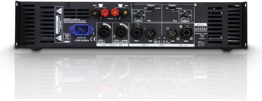 LD Systems DEEP2 2400 X PA Endstufe 2 x 1200 W 2 Ohm, 2 x 1200 W