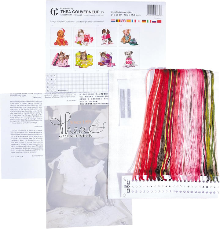 Thea Gouverneur - Kreuzstich-Set - WeihnachtsK?tzchen - Aida - 16 Count - F?r Erwachsene - 731A Weih