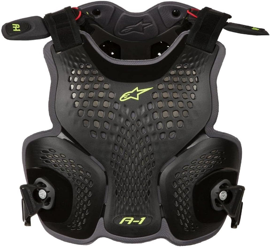Alpinestars Brustpanzer A-1 Weiss/Schwarz/Rot M-L Schwarz, M-L Schwarz