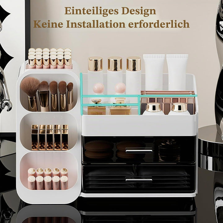 Make Up Organizer, Multifunktion Schminktisch Organizer, 3-in-1 Kosmetik Organizer, Schmink und Skin
