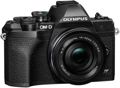 Olympus OM-D E-M10 Mark IV Micro-Four-Thirds-Systemkamera-Kit, 20 MP Sensor, 5-Achsen-Bildstabilisat