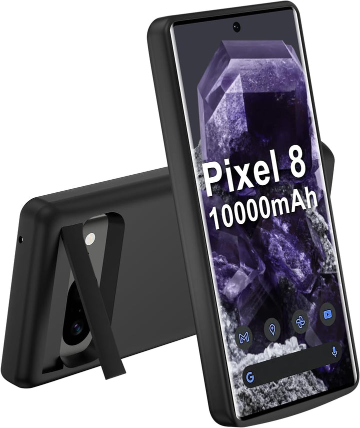 Kabellose Ladehülle für Google Pixel 8, wiederaufladbar, tragbar, hohe Kapazität, 10.000 mAh, kabell