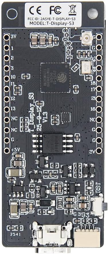 LILYGO T-Display-S3 ESP32-S3 ST7789 LCD-Display TTGO Entwicklungsplatine ESP32-S3 Nicht lötbare Stif