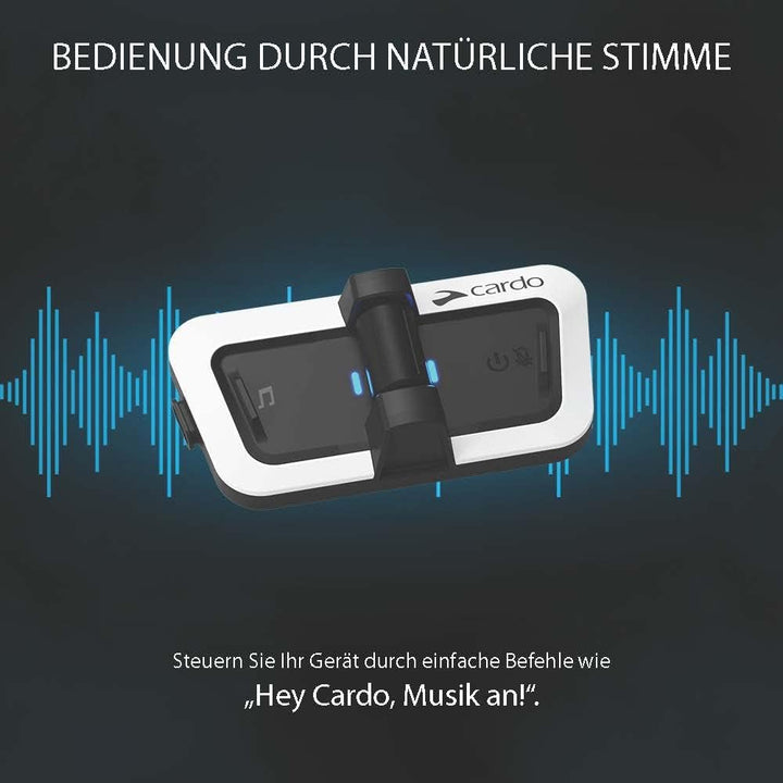 Cardo PACKTALK Helm-Kommunikationssystem, ideal für Ski, Snowboard und Radfahren, Einzelpackung, Out