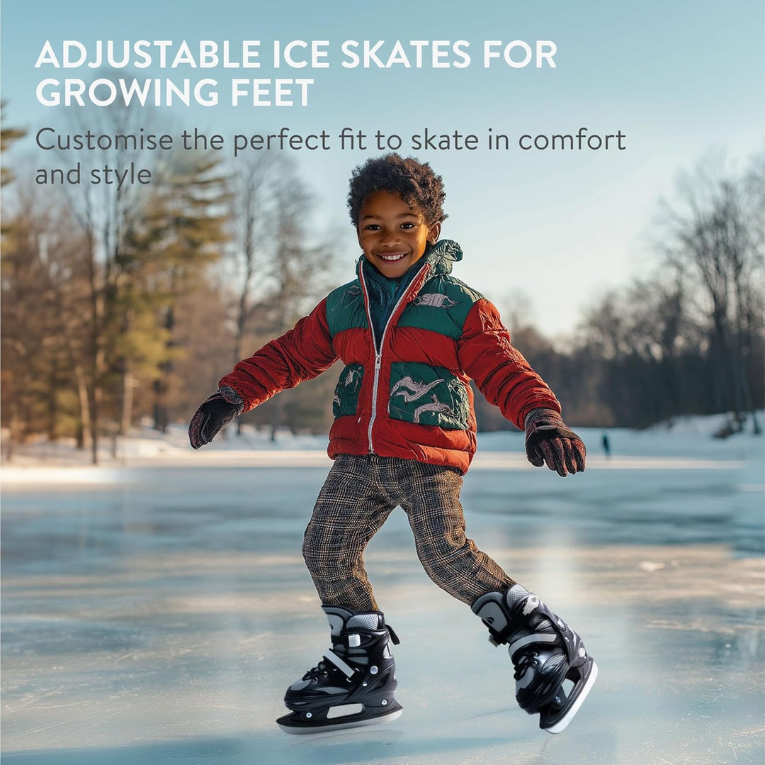 Navaris Schlittschuhe für Kinder und Erwachsene - Ice Skates Damen grössenverstellbar - Mit Werkzeug