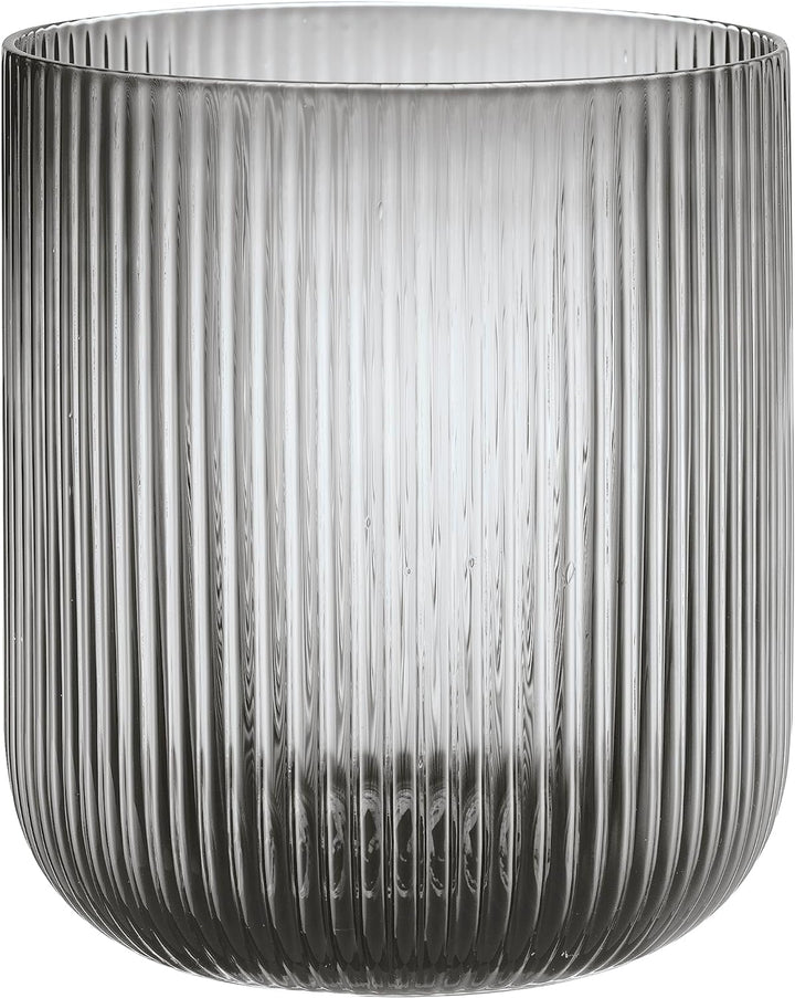 blomus -VEN- Windlicht Size L, sanfter Grauton, eleganter Blickfang als Windlicht oder Vase, Farbe S