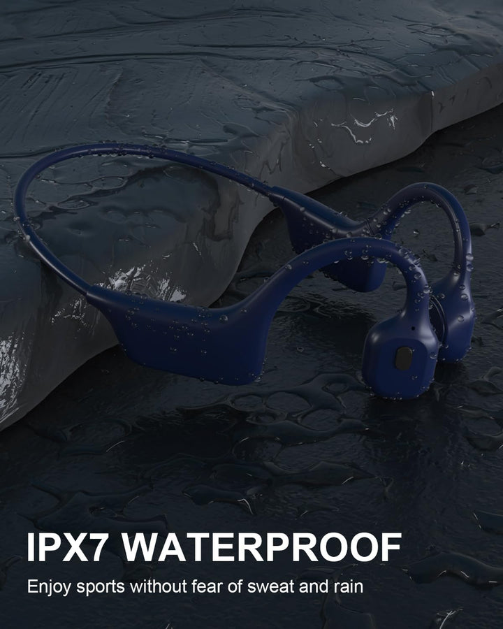 SANOTO Knochenschall Open Ear Kopfhörer Bluetooth 5.0 Sport Bone Conduction Kabellos IPX7 wasserdich