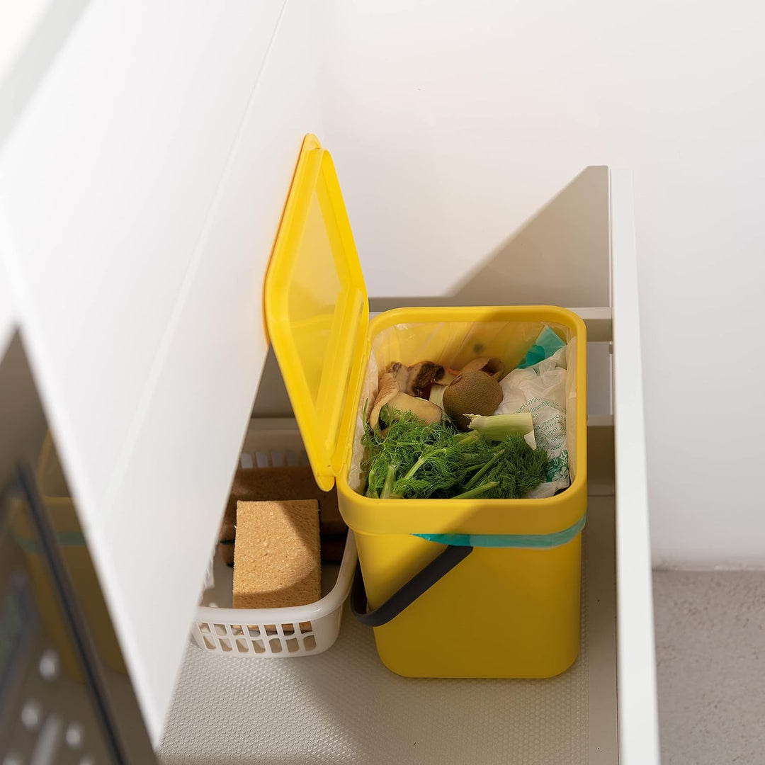 Perfetto Gino Organischer Abfalleimer, 7 l, Gelb gelb 7 lt, gelb 7 lt