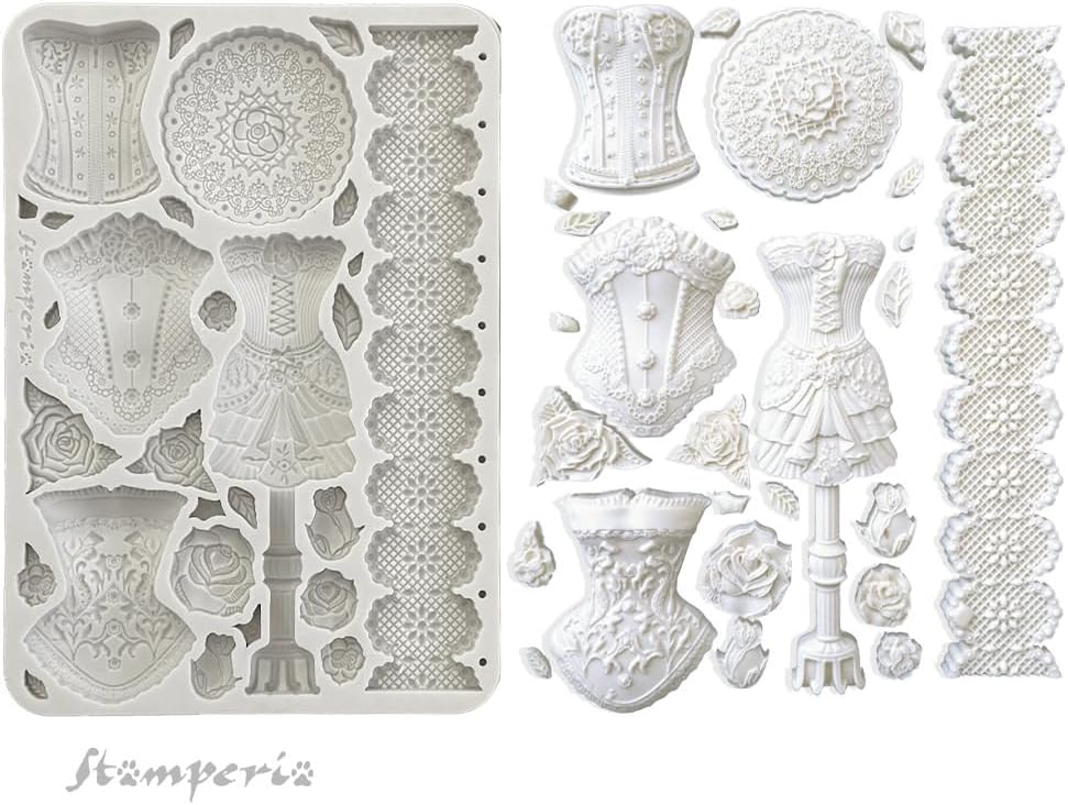 Stamperia - Silicon Mould A5 for Scrapbooks, Bullet Journals and More, Non-Stick, Suitable for Air-D