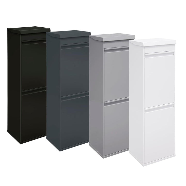 ARREGUI Top CR226-B Recycling Abfalleimer / Mülleimer aus Stahl mit Aufbewahrungsbox mit Deckel, Mül